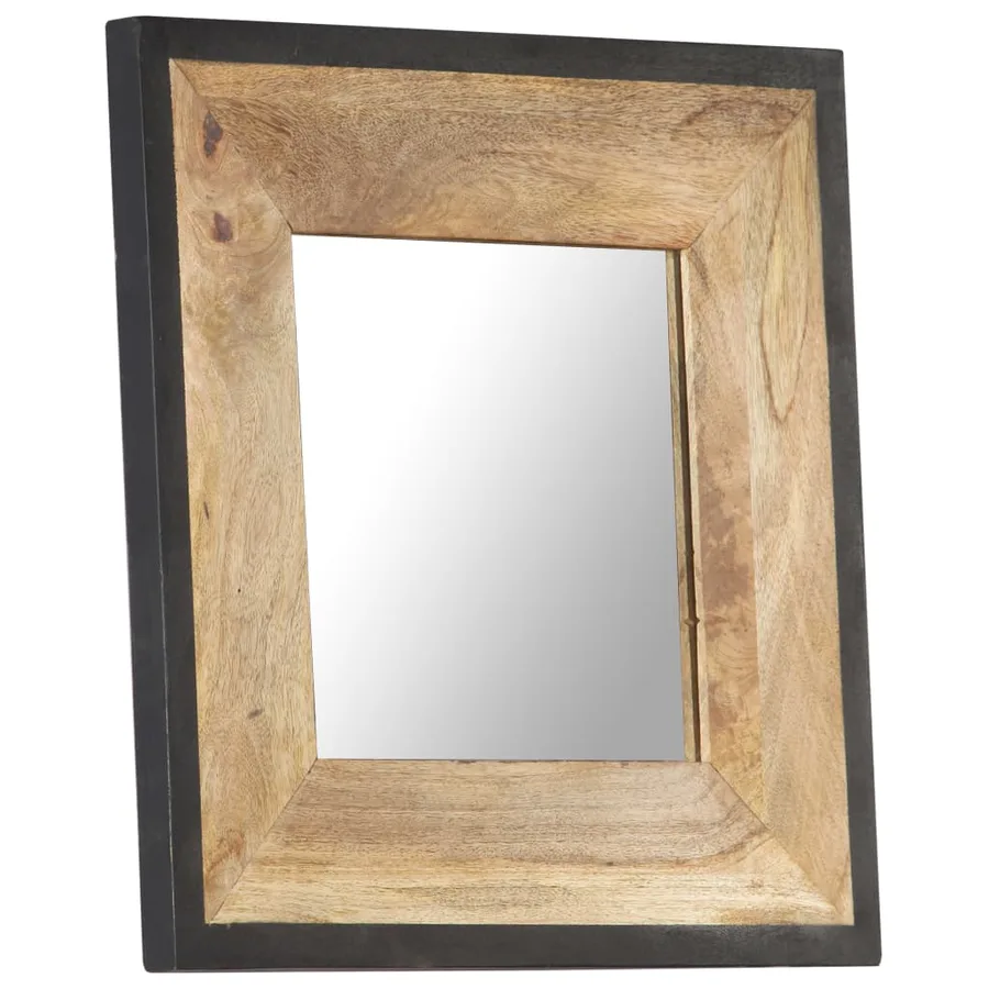 Miroir 50x50 cm Bois de manguier massif - 7