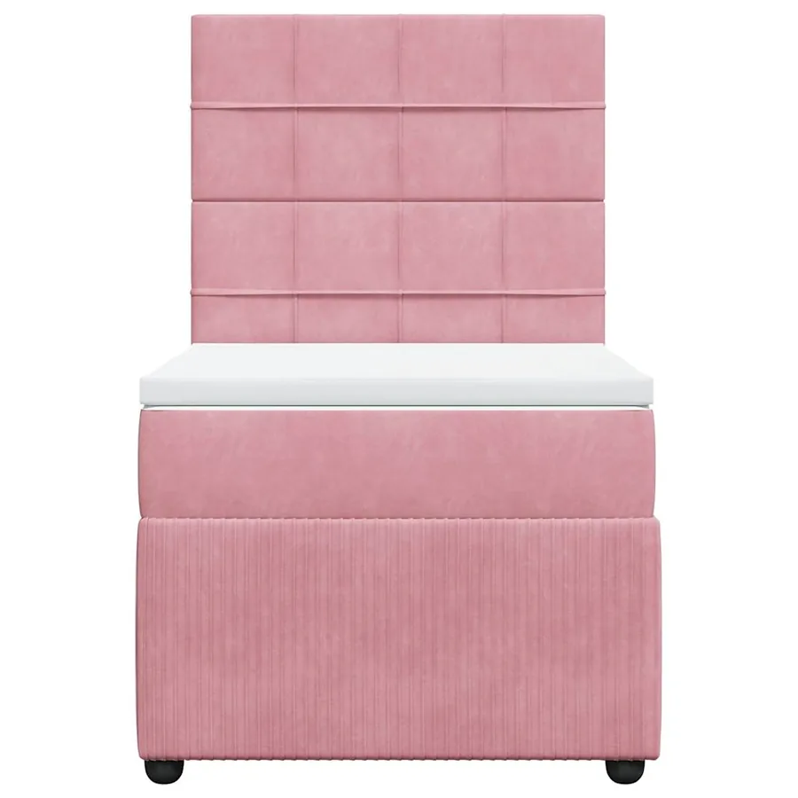 Sommier à lattes de lit et matelas Rose 80x200 cm Velours - 6