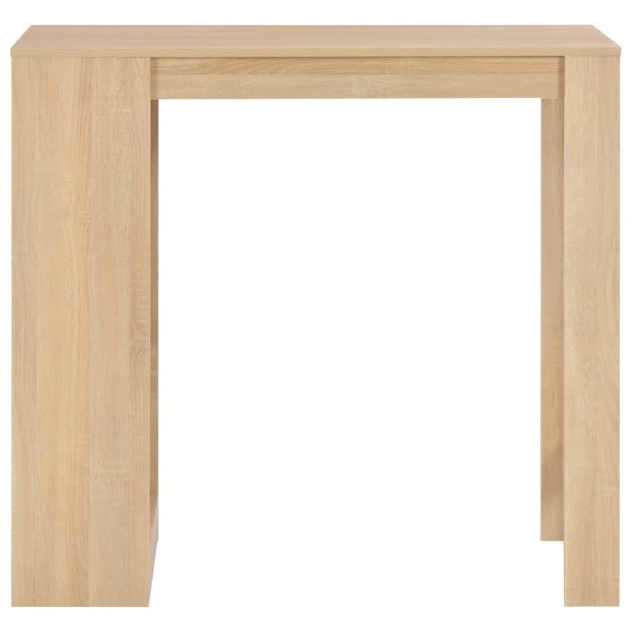 Table de bar avec étagère Chêne 110x50x103 cm - 2