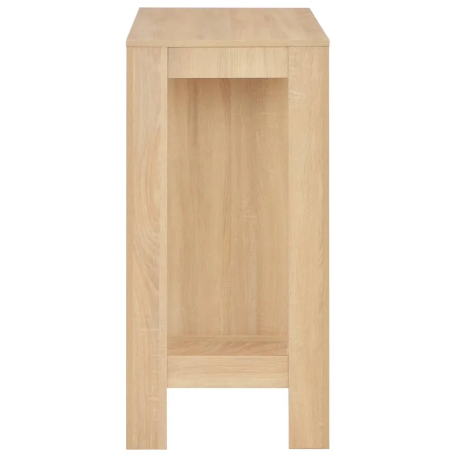 Table de bar avec étagère Chêne 110x50x103 cm - 4