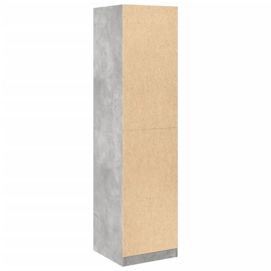 Garde-robe Gris béton 50 x 50 x 200 cm Aggloméré - 6