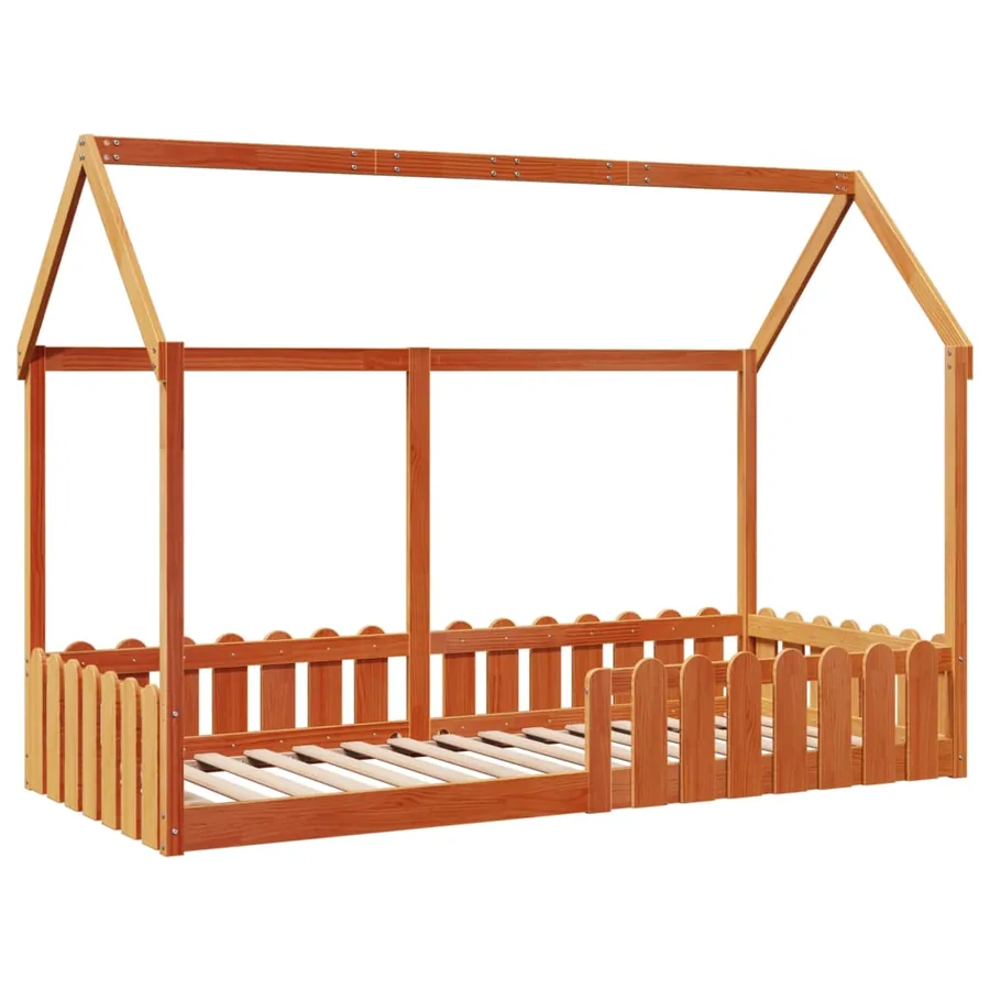 Cadre de lit d'enfants forme de maison sans matelas 90x200 cm - 3