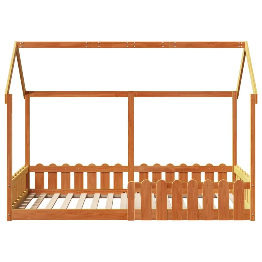 Cadre de lit d'enfants forme de maison sans matelas 90x200 cm - 4