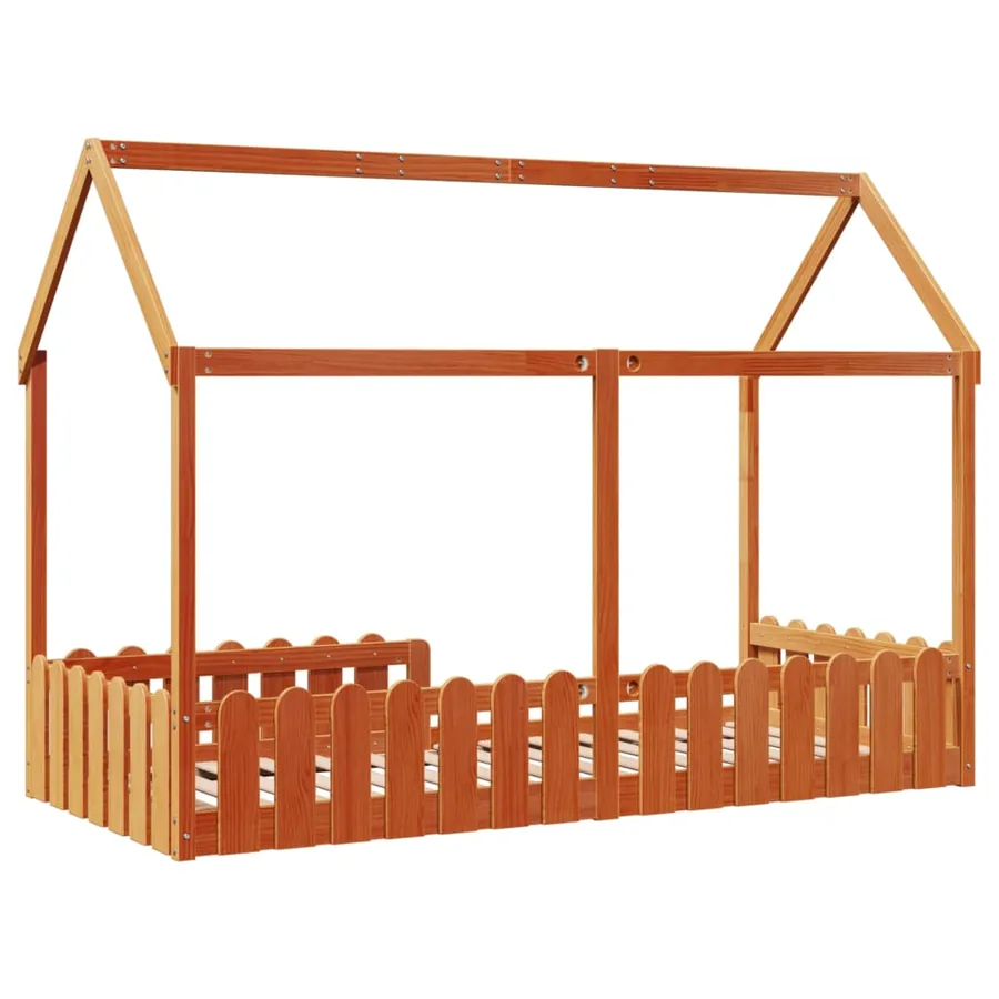 Cadre de lit d'enfants forme de maison sans matelas 90x200 cm - 6