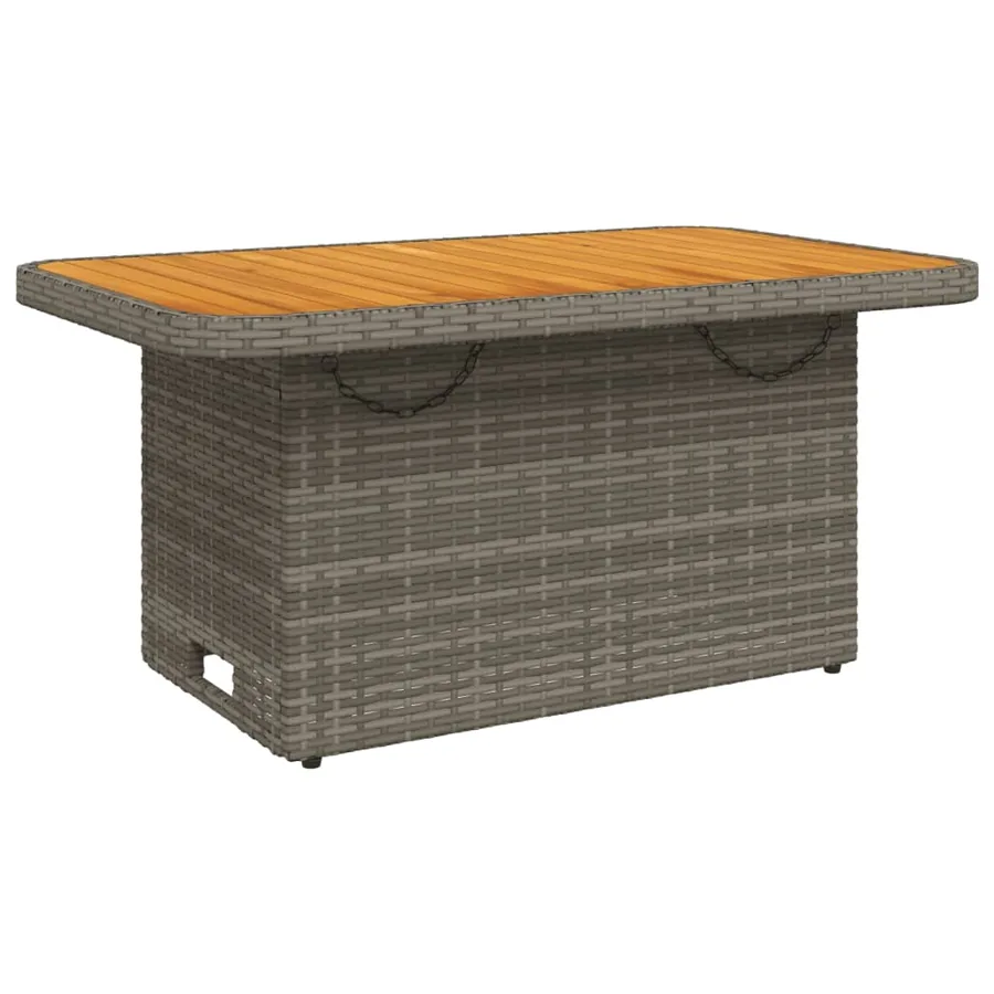 Salon de jardin 3 pcs avec coussins Gris Résine tressée - 4