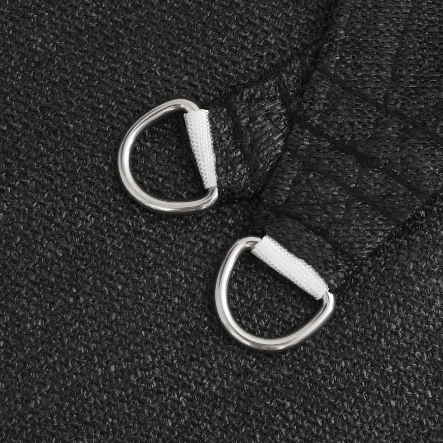 Voile d'ombrage 160 g/m² Noir 6x7 m PEHD - 5