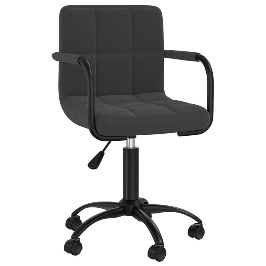 Chaises pivotantes à manger lot de 2 noir velours - 3