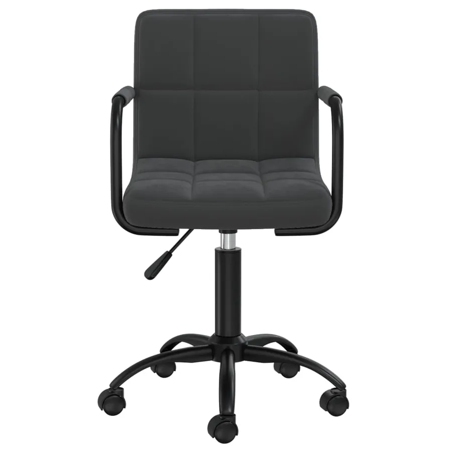 Chaises pivotantes à manger lot de 2 noir velours - 4