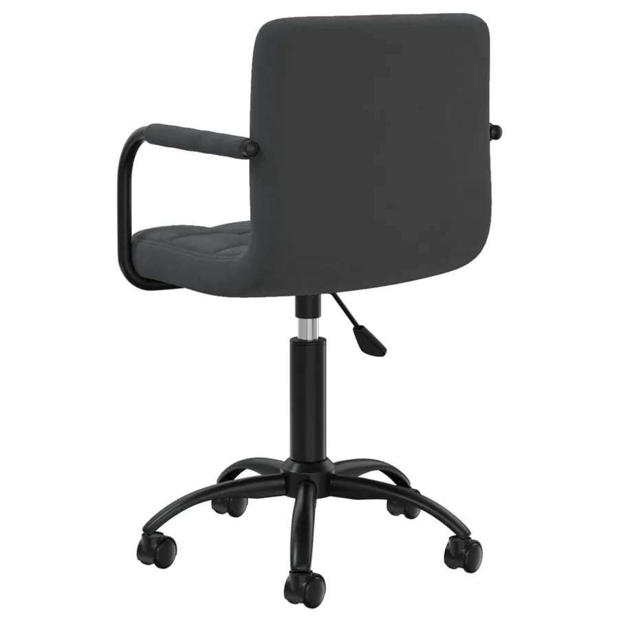 Chaises pivotantes à manger lot de 2 noir velours - 6