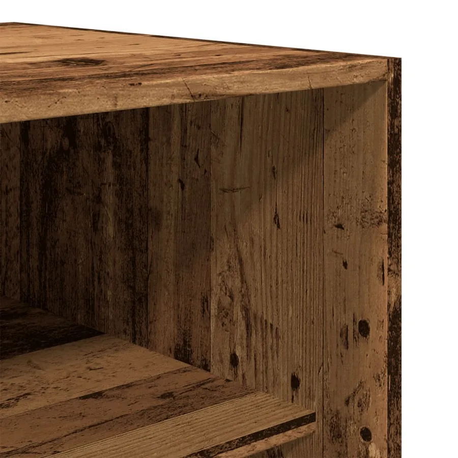 Garde-robe vieux bois 80x50x200 cm bois d'ingénierie - 7