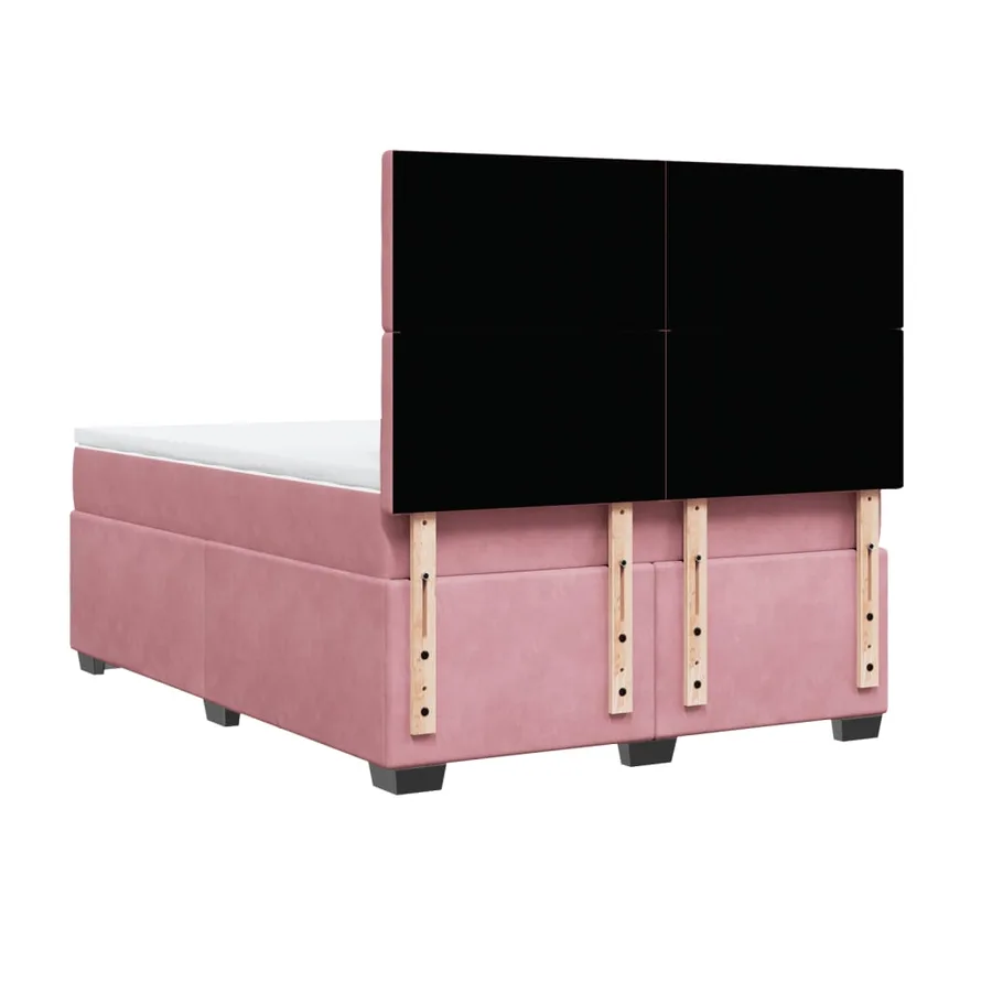 Sommier à lattes de lit avec matelas Rose 160x200 cm Velours - 12