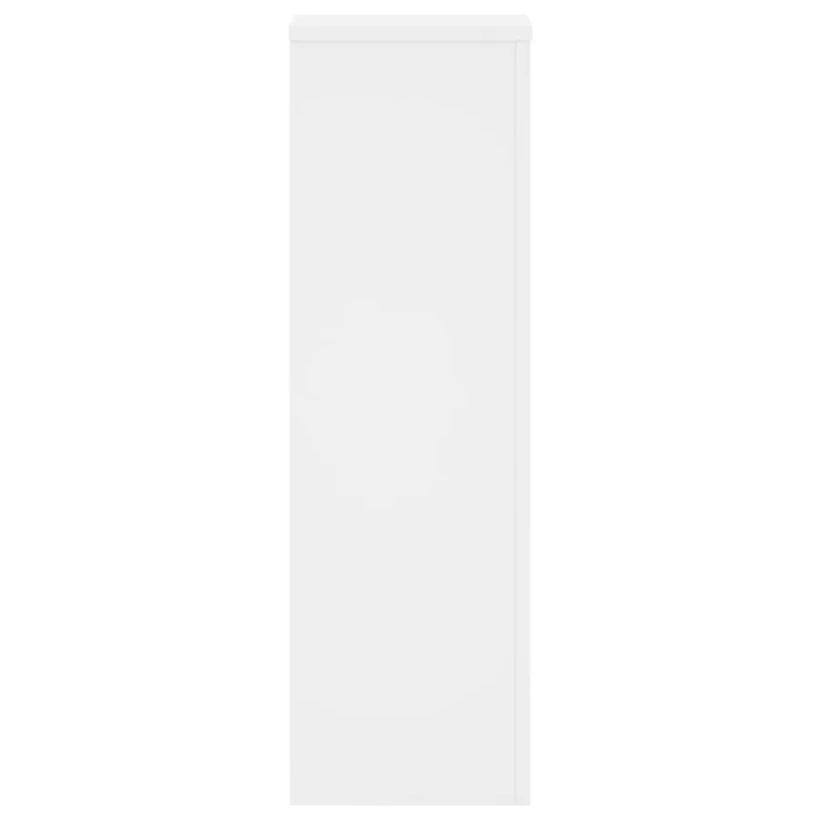 Supports pour plantes 2 pcs blanc 25x25x80 cm bois d'ingénierie - 4
