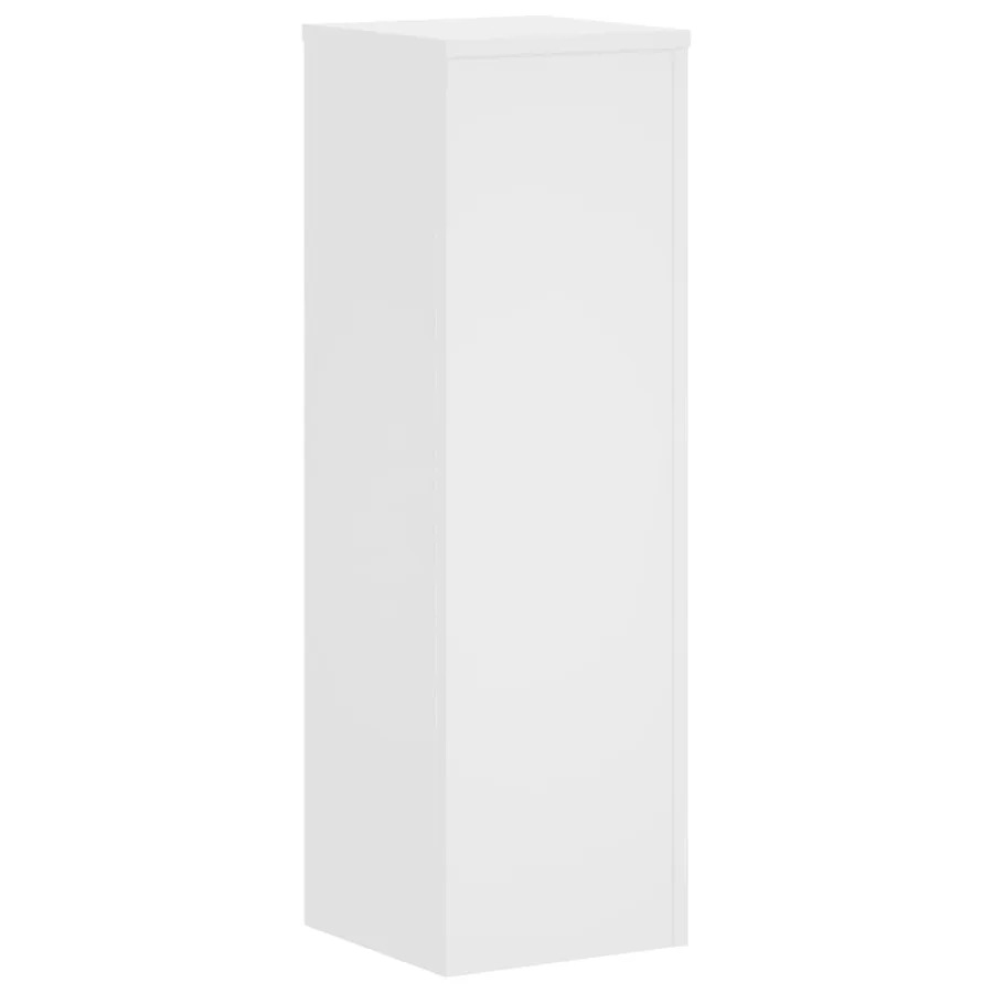 Supports pour plantes 2 pcs blanc 25x25x80 cm bois d'ingénierie - 5