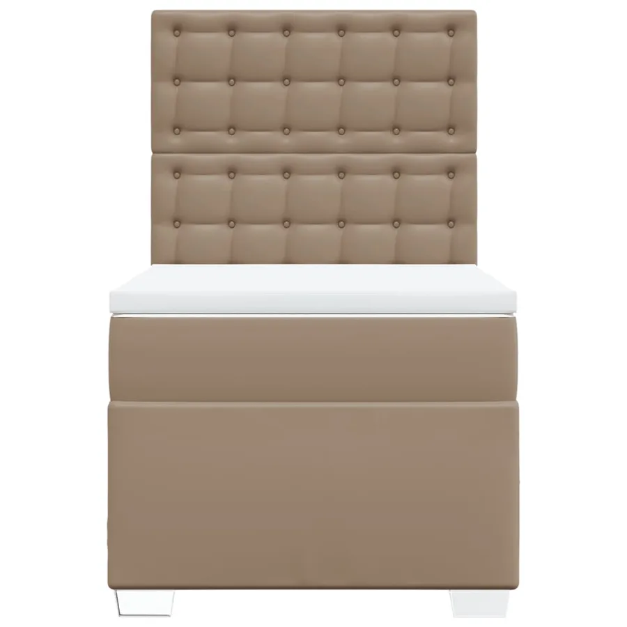 Sommier à lattes de lit avec matelas Cappuccino 80x200 cm - 6