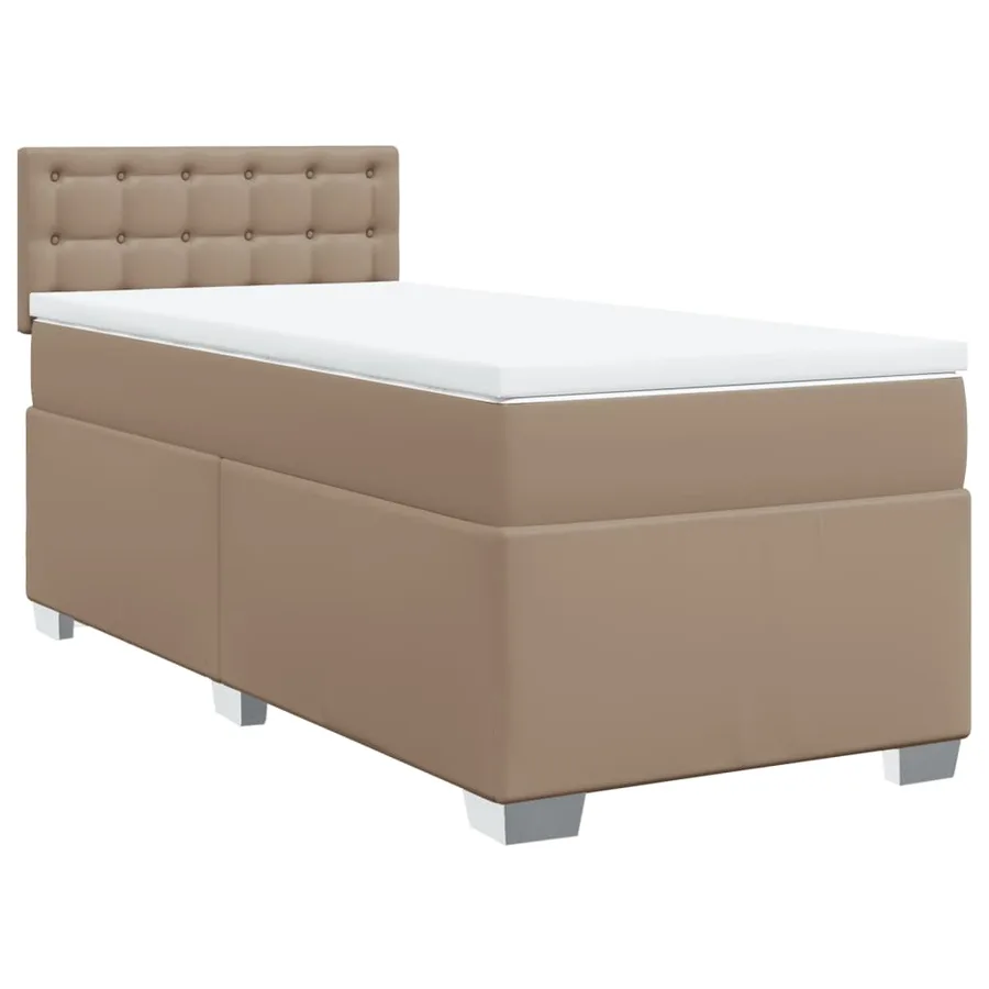 Sommier à lattes de lit avec matelas Cappuccino 80x200 cm - 2