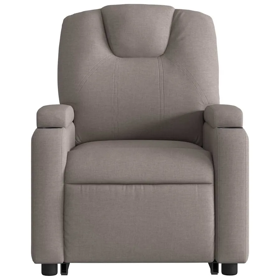 Fauteuil inclinable taupe tissu - 9
