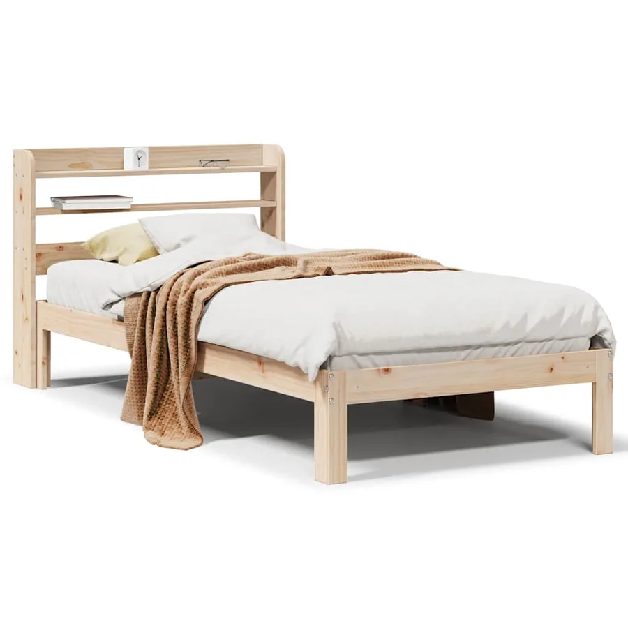 Cadre de lit avec tête de lit sans matelas 90x200 cm - 2