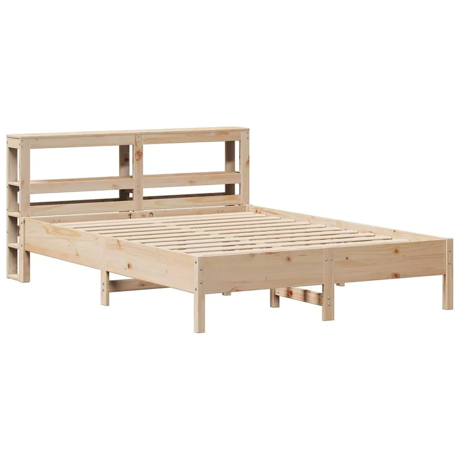 Cadre de lit sans matelas 160x200 cm bois massif de pin - 3