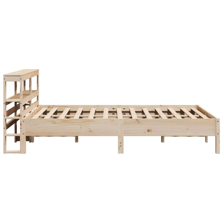 Cadre de lit sans matelas 160x200 cm bois massif de pin - 5