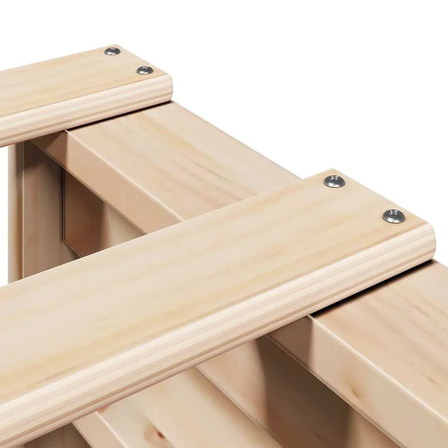 Cadre de lit sans matelas 160x200 cm bois massif de pin - 9