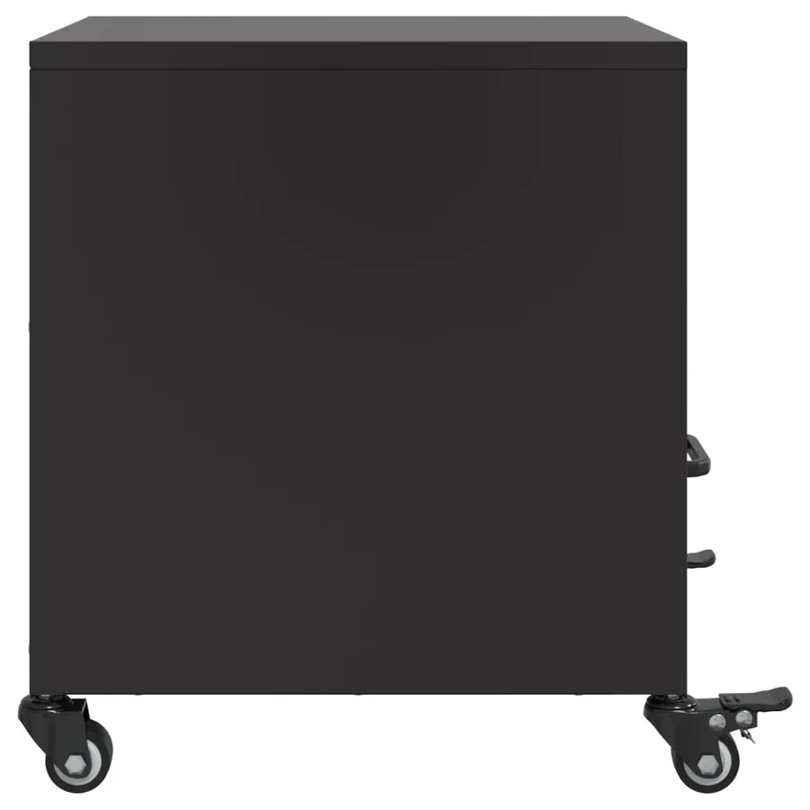 Table de chevet noir 36x39x43,5 cm acier - 7