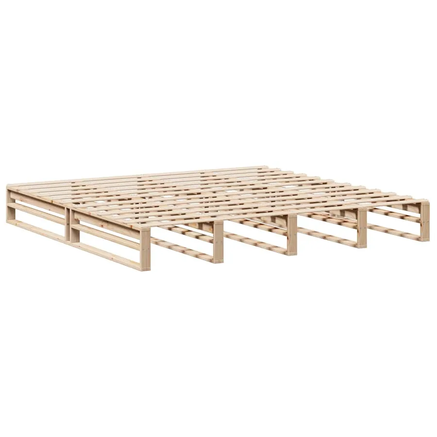 Cadre de lit sans matelas 180x200 cm bois massif de pin - 3