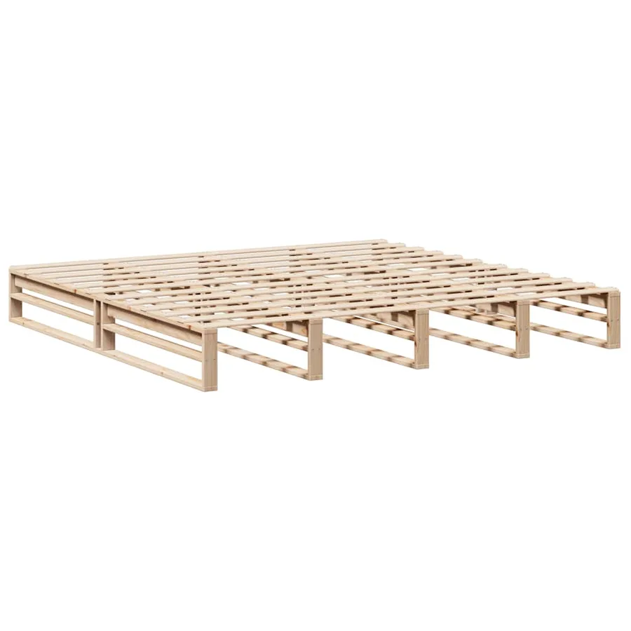 Cadre de lit sans matelas 180x200 cm bois massif de pin - 6