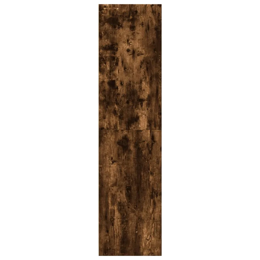 Garde-robe chêne fumé 30x50x200 cm bois d'ingénierie - 5