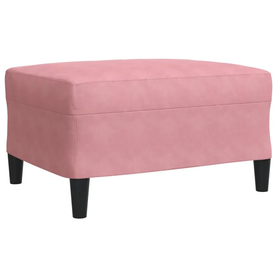 Ensemble de canapés 4pcs et coussins et traversins rose velours - 7