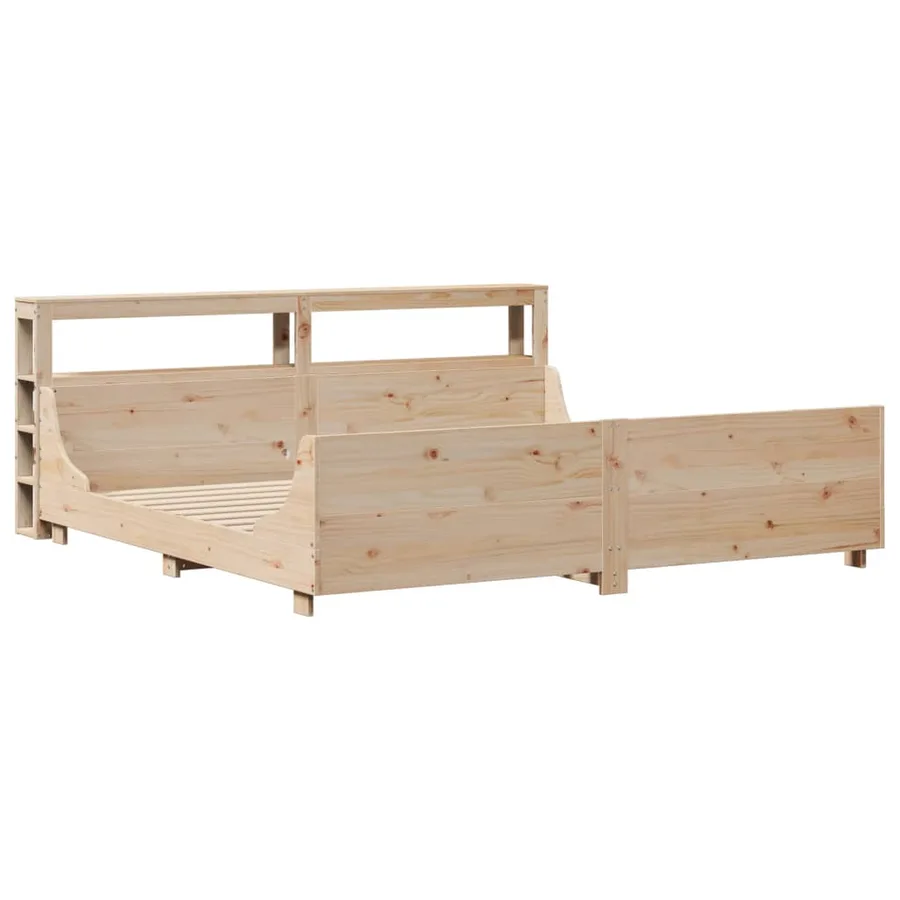 Cadre de lit sans matelas 180x200 cm bois massif de pin - 3