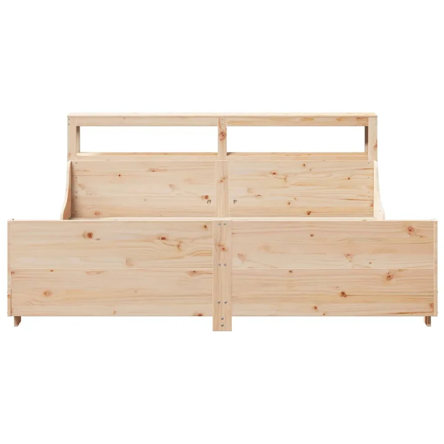 Cadre de lit sans matelas 180x200 cm bois massif de pin - 4
