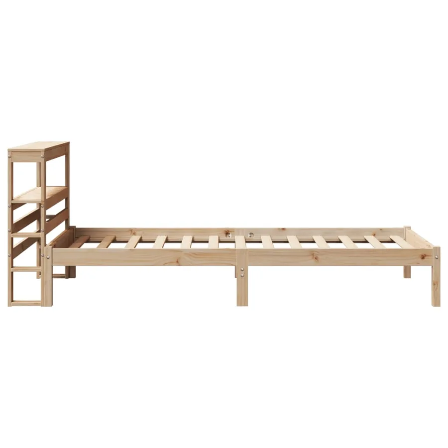 Cadre de lit sans matelas 90x190 cm bois de pin massif - 5