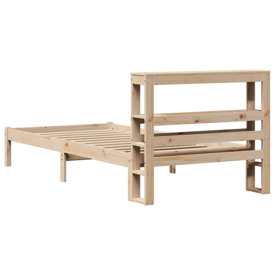 Cadre de lit sans matelas 90x190 cm bois de pin massif - 6