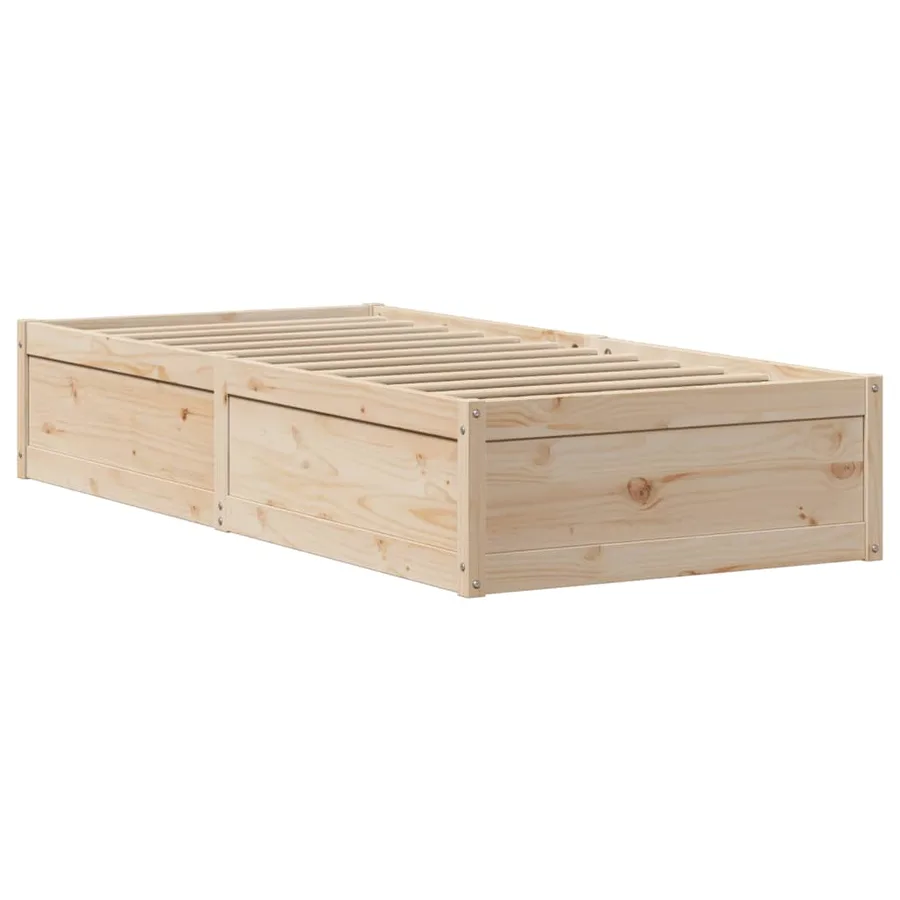 Cadre de lit avec tête de lit 90x190 cm bois de pin massif - 5