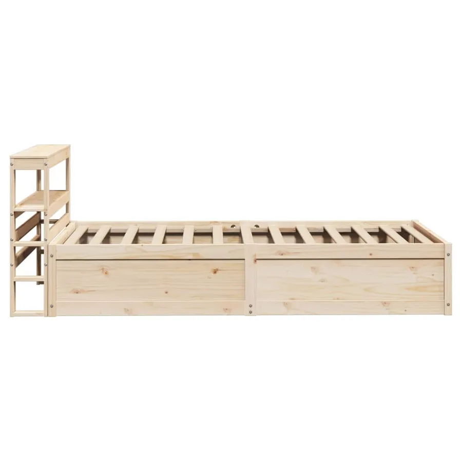 Cadre de lit avec tête de lit 90x190 cm bois de pin massif - 7