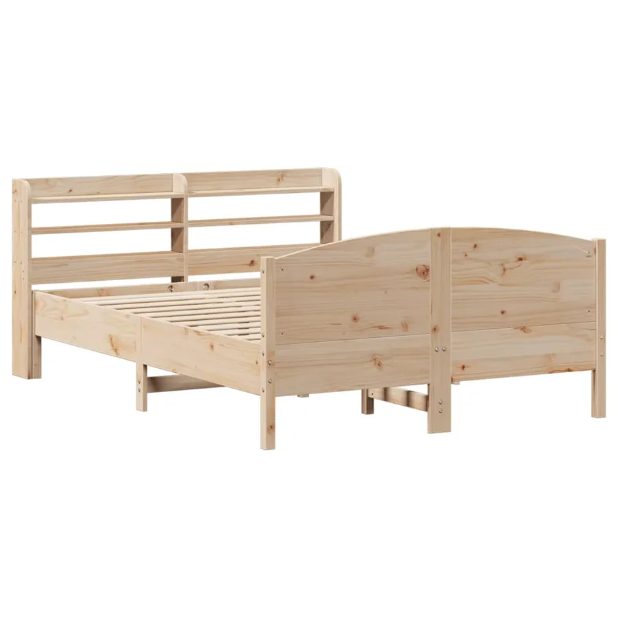 Cadre de lit sans matelas 160x200 cm bois massif de pin - 3