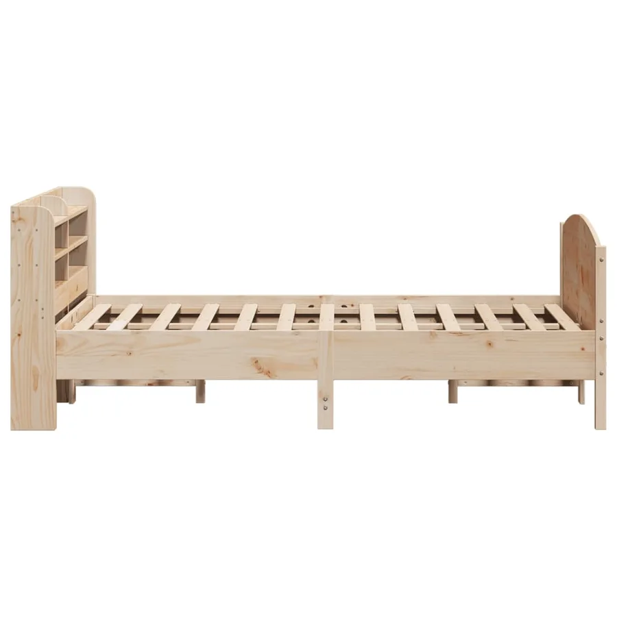 Cadre de lit sans matelas 160x200 cm bois massif de pin - 5