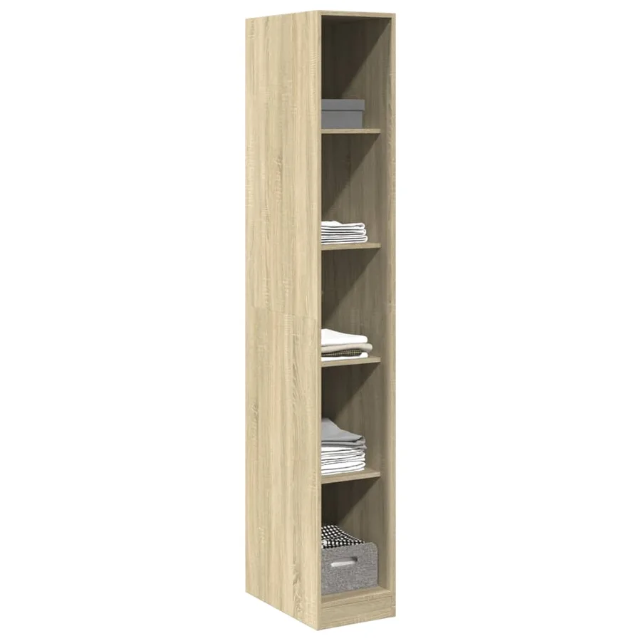 Garde-robe chêne sonoma 30x50x200 cm bois d'ingénierie - 3