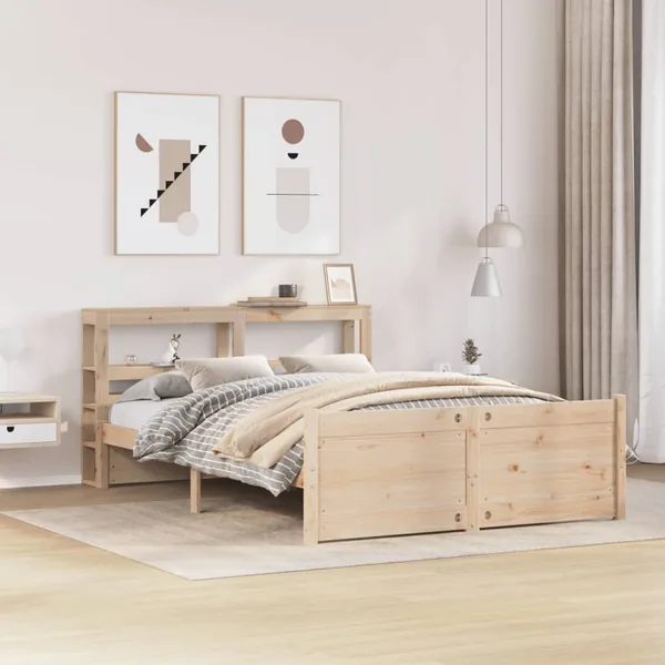 Cadre de lit avec tête de lit sans matelas 120x200 cm