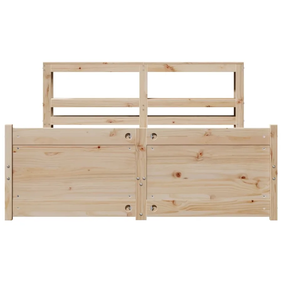 Cadre de lit avec tête de lit sans matelas 120x200 cm - 4