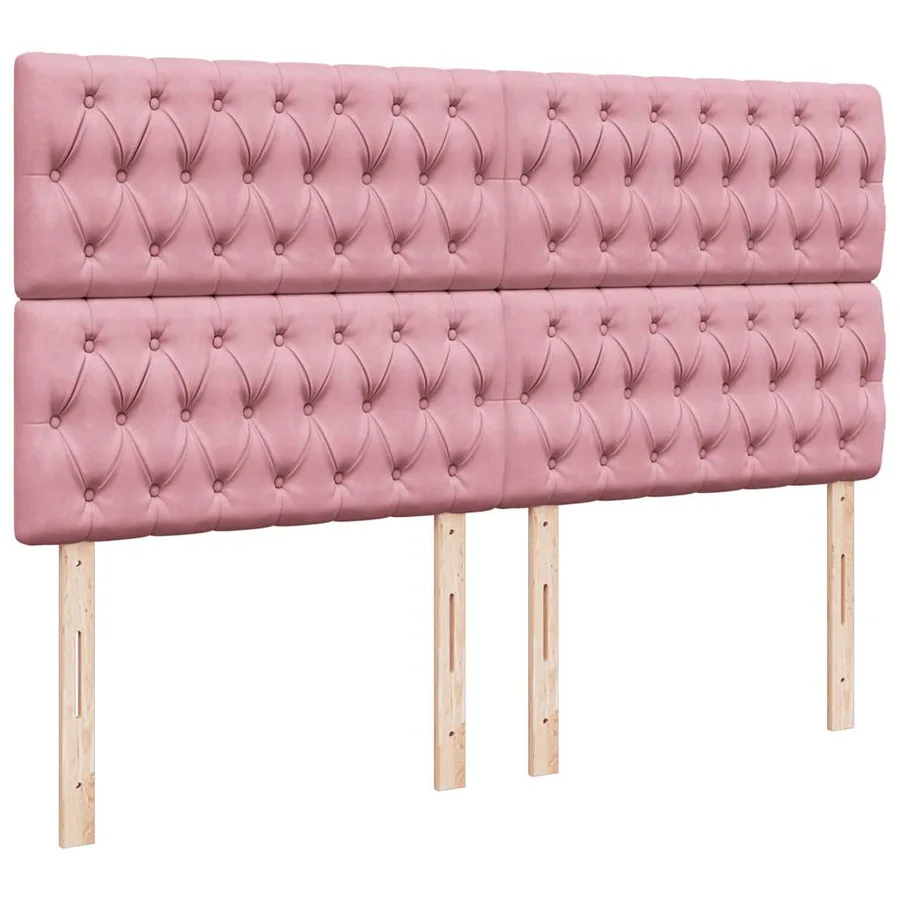 Sommier à lattes de lit avec matelas Rose 180x200 cm Velours - 7