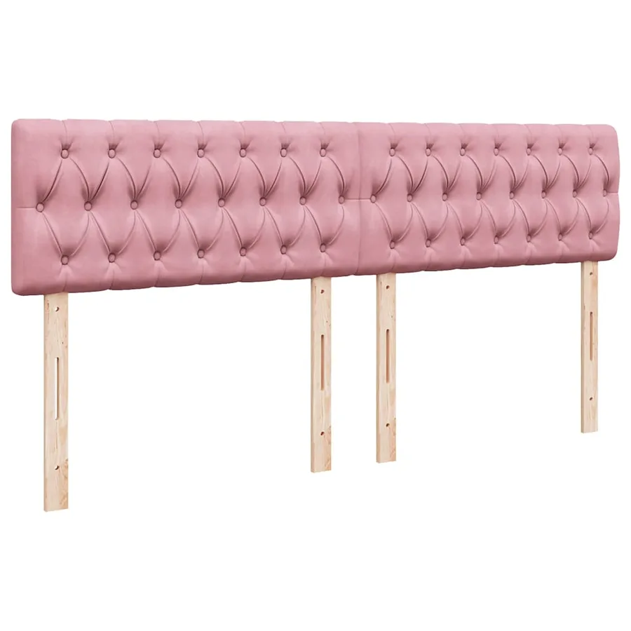 Sommier à lattes de lit avec matelas Rose 180x200 cm Velours - 9