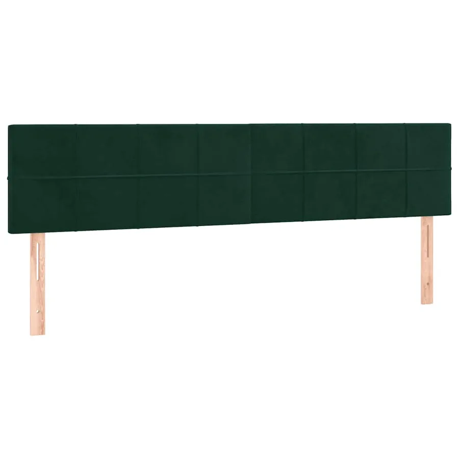 Sommier à lattes de lit et matelas Vert foncé 160x200cm Velours - 6