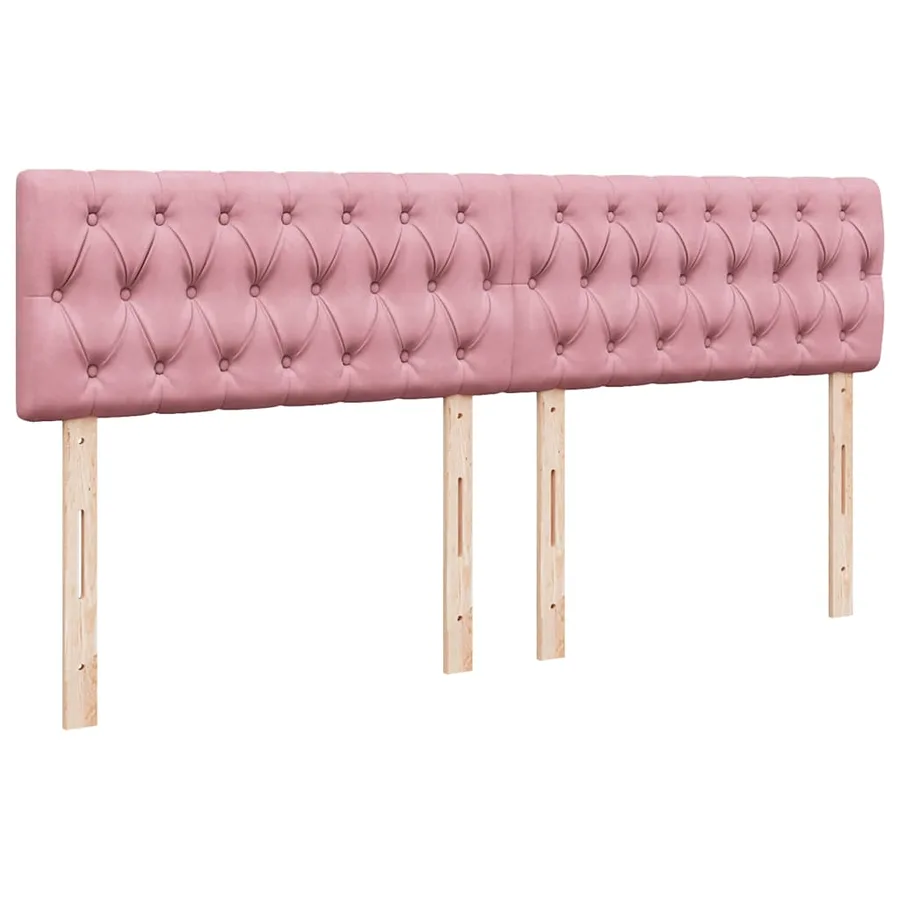 Sommier à lattes de lit avec matelas Rose 200x200 cm Velours - 9