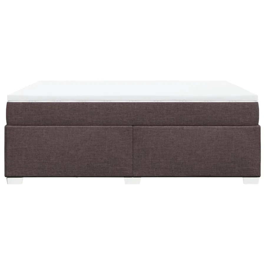 Sommier à lattes de lit avec matelas Marron foncé 140x200 cm - 8