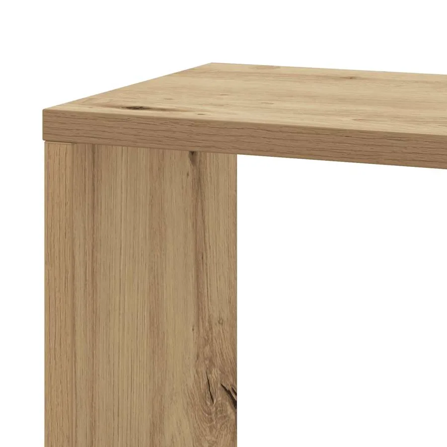 Étagère d'angle murale chêne artisanal bois d'ingénierie - 7