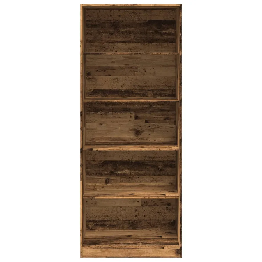 Garde-robe vieux bois 80x50x200 cm bois d'ingénierie - 4