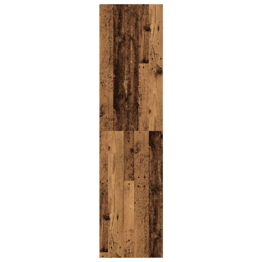 Garde-robe vieux bois 80x50x200 cm bois d'ingénierie - 5