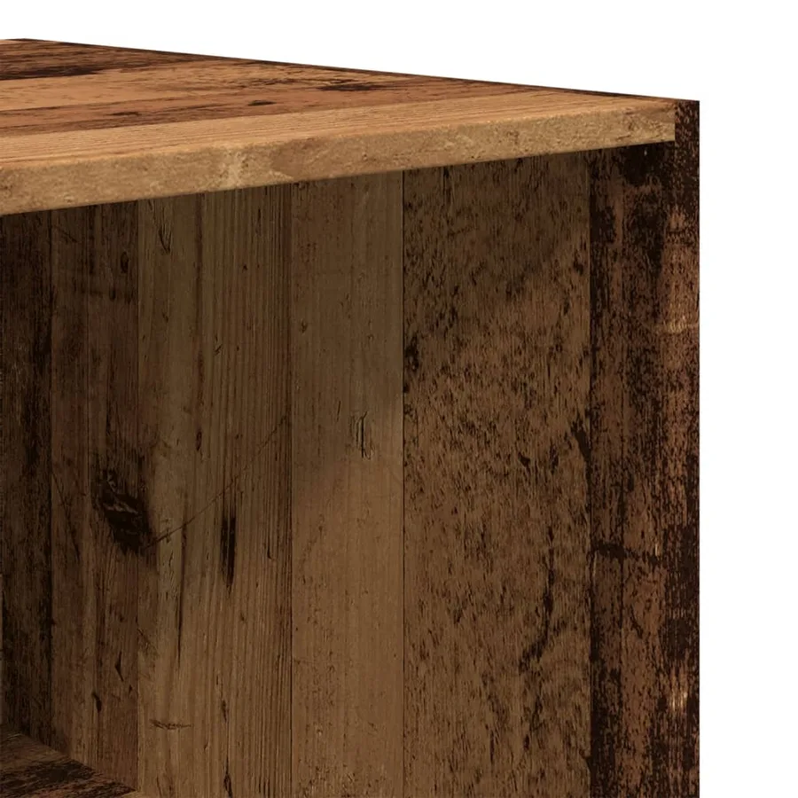 Garde-robe vieux bois 80x50x200 cm bois d'ingénierie - 7