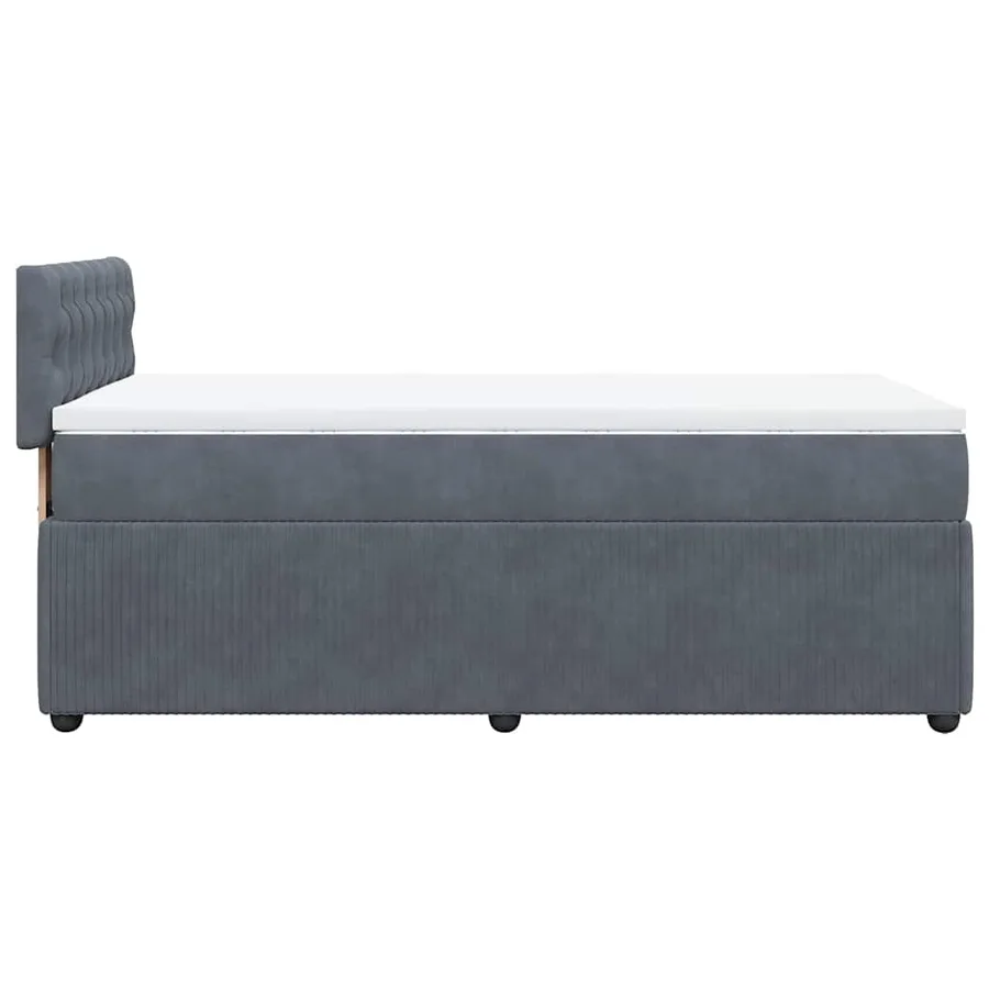 Sommier à lattes de lit avec matelas Gris foncé 100x200 cm - 9